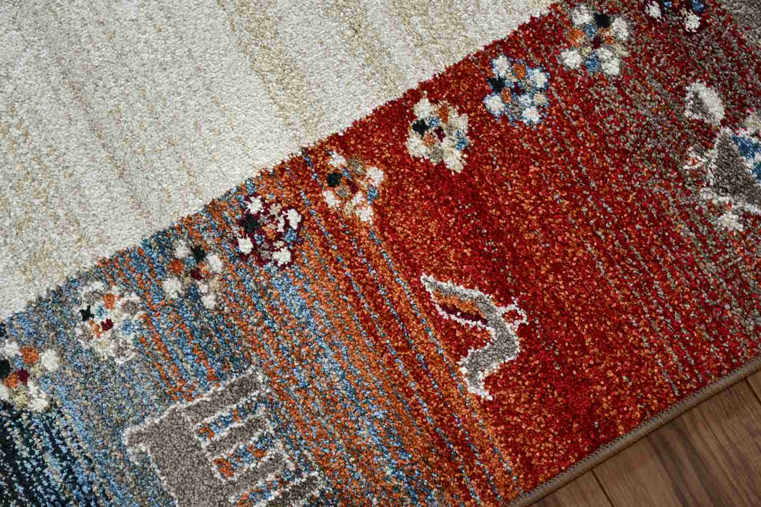 絨毯 ラグ 防炎 カーペット 6畳 240×330cm 厚手 ギャベ柄 ギャッペ風 柄 じゅうたん おしゃれ ウィルトン オリジナル 当社在庫 (ラオショール 240×330) 長方形_16