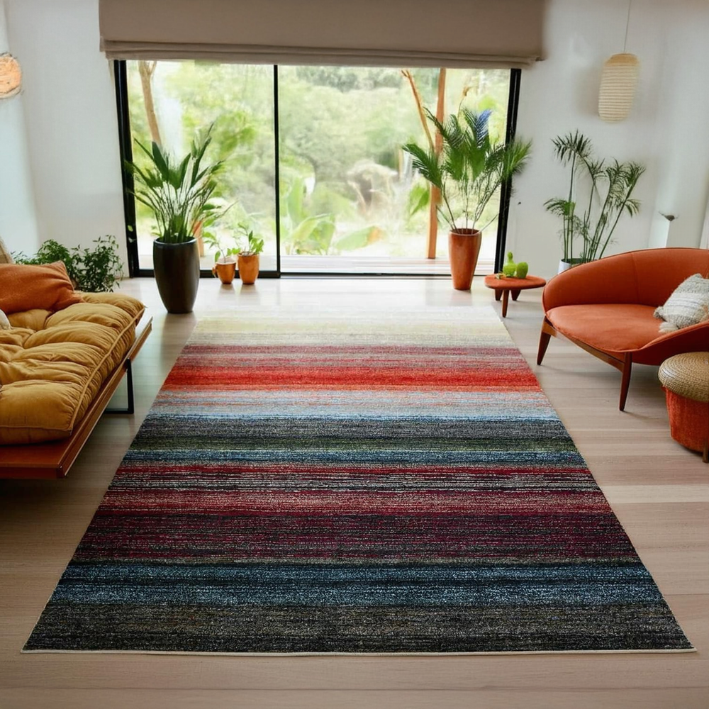 絨毯 ラグ 防炎 カーペット 6畳 240×330cm 厚手 ギャベ柄 ギャッペ風 柄 じゅうたん おしゃれ ウィルトン オリジナル 当社在庫 (ラオショール 240×330) 長方形_4