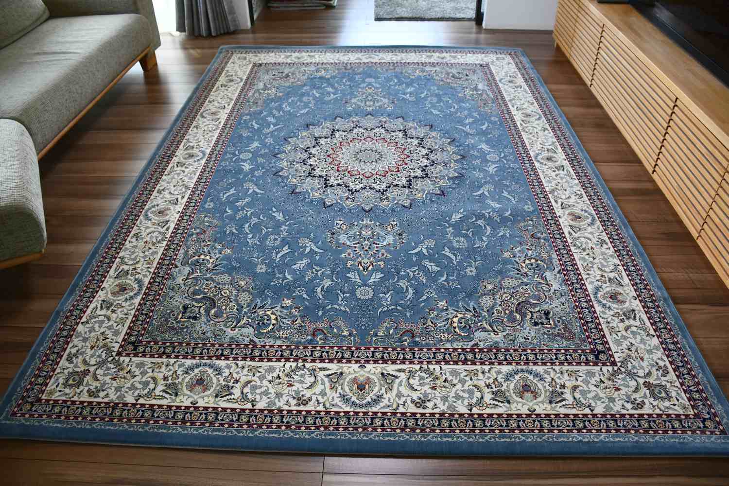 絨毯カーペット184センチ✖️184センチ 絨毯 ラグ カーペット 3畳 200×250cm おしゃれ 140万ノット 厚手 防炎