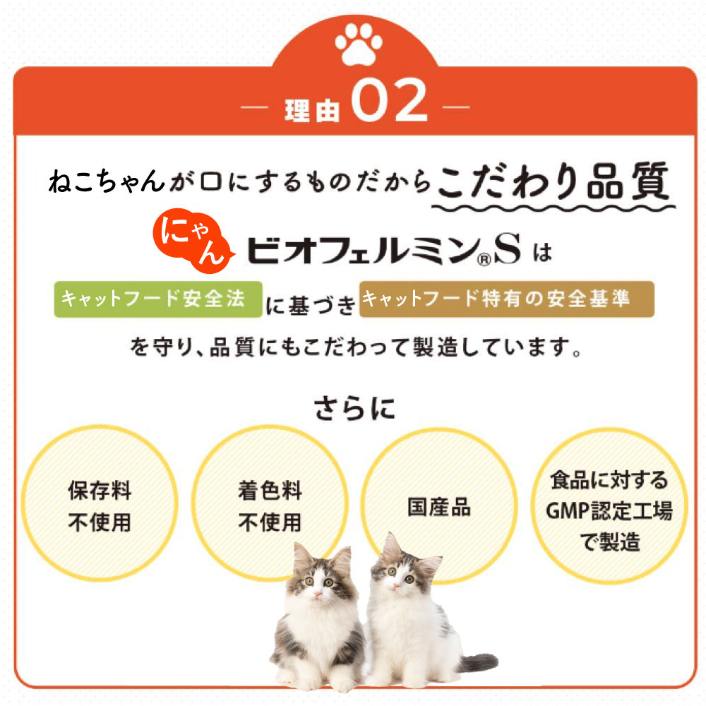 大正製薬 公式 にゃんビオフェルミンS 40g2袋 猫 サプリ フード