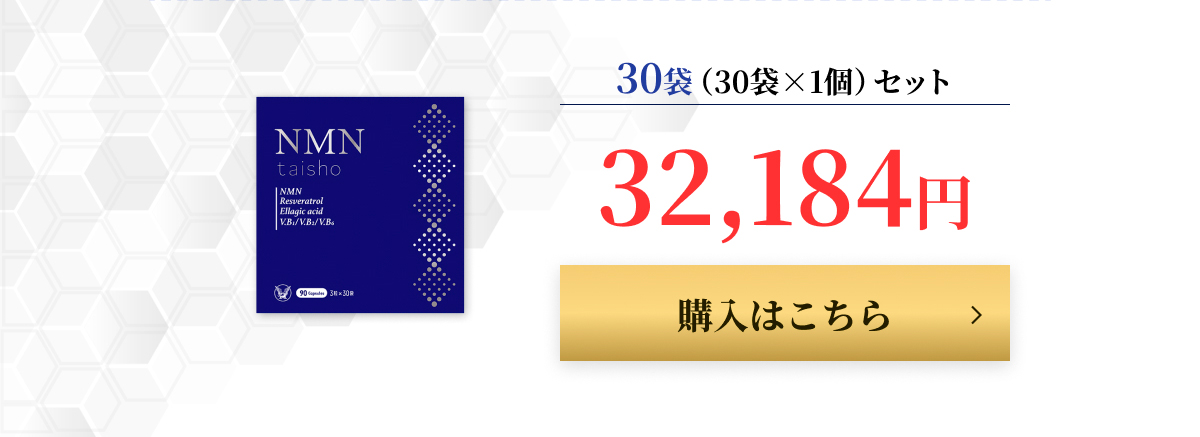 大正製薬 公式 NMN taisho 1袋3粒×30袋 90カプセル サプリメント
