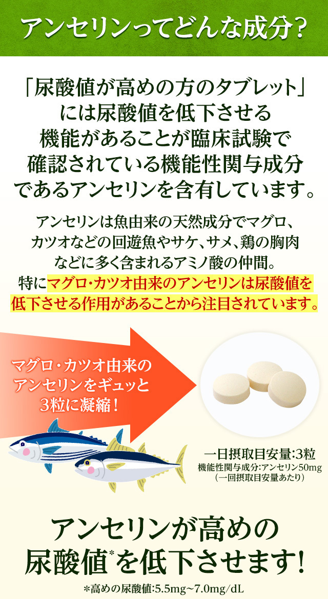大正製薬 公式 尿酸値が高めの方のタブレット（粒タイプ）3袋セット