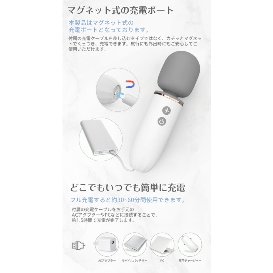 ハンディマッサージャー 電マ デンマ 28種振動 中身見えない 小型 強力 ミニ でんま 静音 静か 防水 マッサージ器 デンマ コードレス  マッサージャー :taisi2-h002:大師ストア 通販 