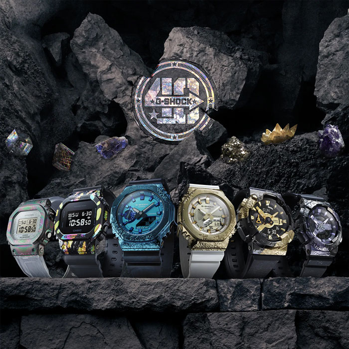 G-SHOCK ジーショック 腕時計 40周年 Adventurer’s Stone Series メタルカバードデジタル  GM-S5640GEM-7JR レディースウォッチ 国内正規品