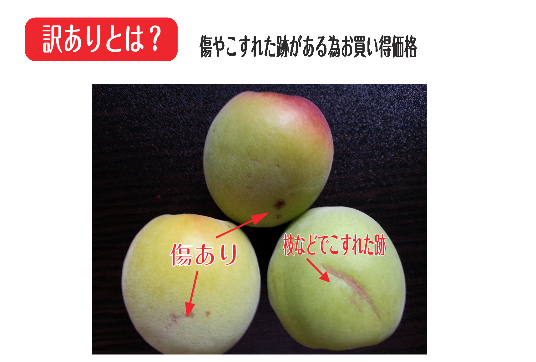 紀州田辺ちっぽけな畑の南高梅⭐︎傷あり傷無し紅っぽく黄色っぽいML混合10キロです ちっぽけな畑の南高梅⭐︎傷ありL、2L混合10キロです⭐︎2 枝