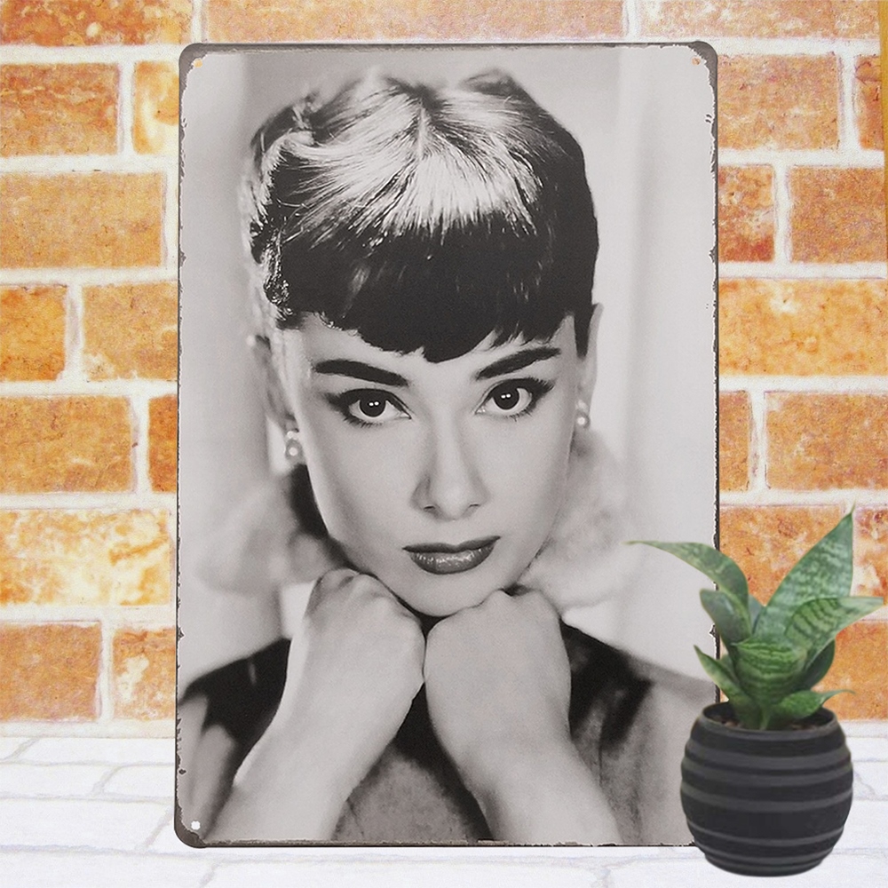 オードリーヘップバーン ポスター ブリキ看板 agv アートパネル