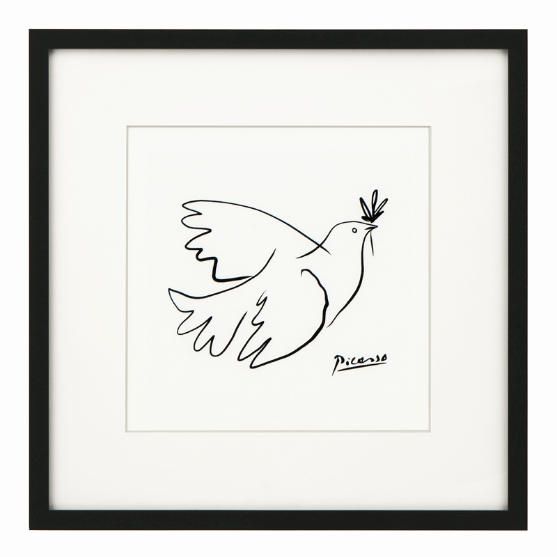 ピカソの絵 フレーム付き絵画 53 パブロ・ピカソ m1 動物 ポスター 絵