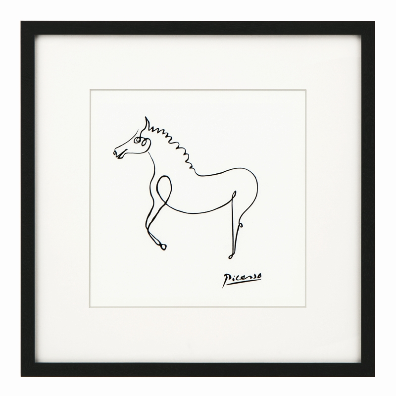 ピカソの絵 フレーム付き絵画 53 パブロ・ピカソ m1 動物 ポスター 絵
