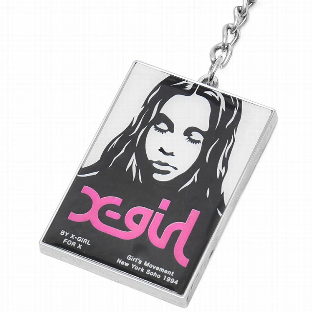 X-girl（エックスガール） キーホルダー キーチャーム フェイスロゴ