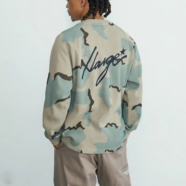 XLARGE（エクストラ ラージ） XLARGE WAFFLE RAGLAN TOP メンズ 長袖