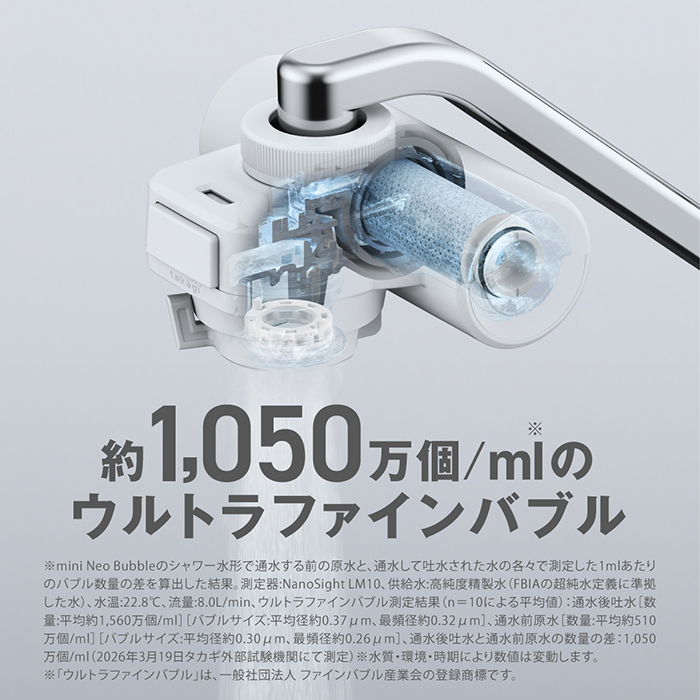 タカギ（takagi） 浄水器 蛇口直結型 ウルトラファインバブル PFOS