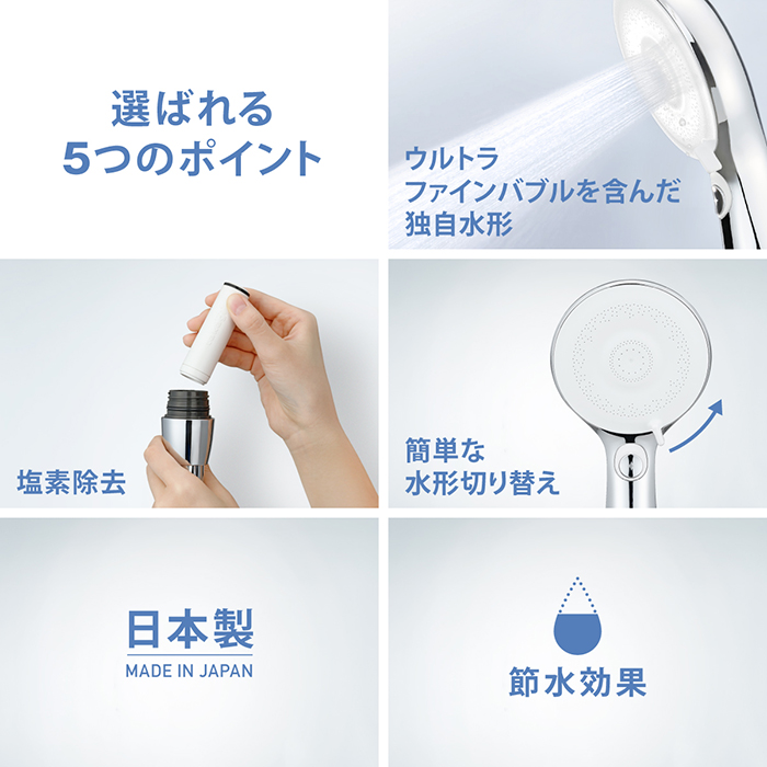 タカギ（takagi） シャワーヘッド ウルトラファインバブル 節水 塩素
