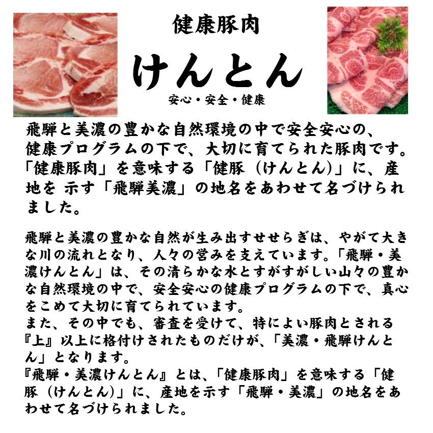 国産豚肉 豚ロース ステーキ肉 約200g 5枚 おいしい岐阜県産の豚肉 「けんとん豚」 トンテキ 豚カツ 焼肉 ギフトにも  :buta-001:飛騨牛 高木精肉店 - 通販 - Yahoo!ショッピング