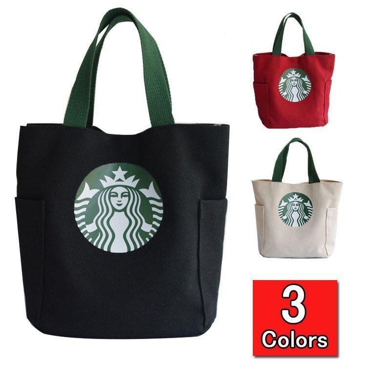 STARBUCKS スターバックス   トートバッグ  お買い物 エコバッグ   弁当バッグ　男女兼用 母の日　2023｜takai-momotaro-store