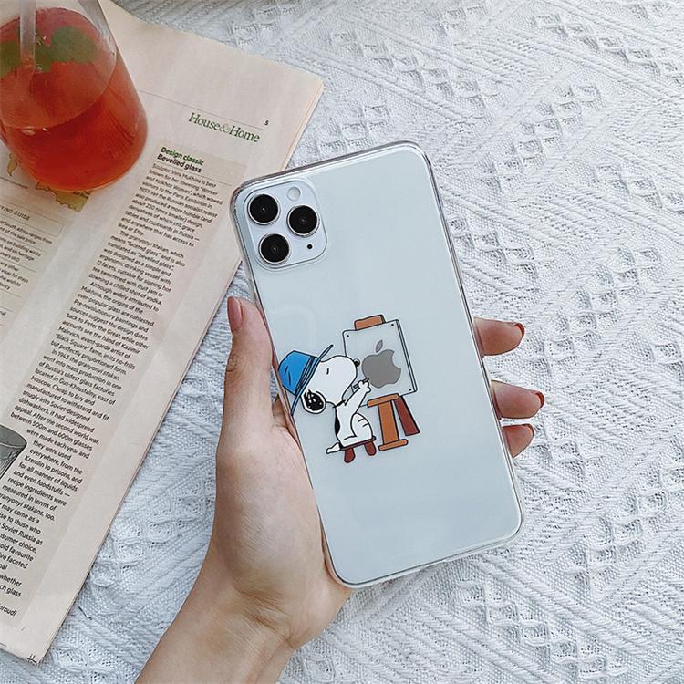 スヌーピー 透明ケース スマホケースiPhone13 pro max カバー　 iphone12iphone11 iphoneケース 携帯ケース snoopy｜takai-momotaro-store｜04