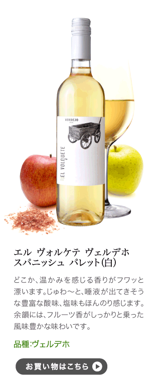 エル ヴォルケテ ヴェルデホ [ 2020 ] スパニッシュ パレット ( 白ワイン ) :0499999006887:タカムラ ワイン ハウス -  通販 - Yahoo!ショッピング