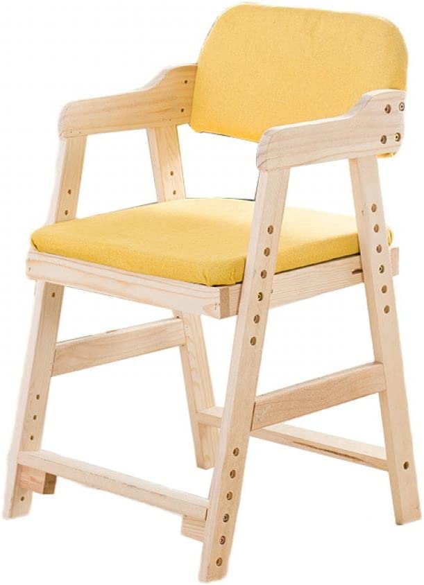 学習チェア 学習椅子 木製 高さ調節 子供用 ダイニングチェア 学習イス 成長に合わせて高さ調節 座面6段階 足置き6段階 サイズ45.5×48×78cm 木製家具 キッズチ｜takaneko68｜02