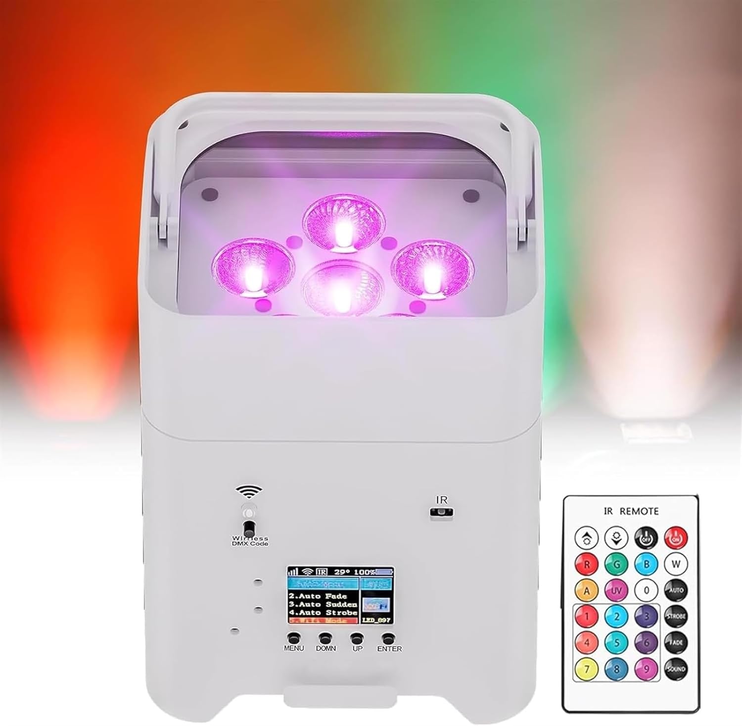 LEDステージ照明機材 1台 /DMX照明 Amazon.co.jp : IMRELAX 12x40W RGBW 4in1 LED 舞台照明 ズーム