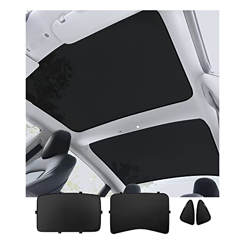【純正品】Model 3 ガラス ルーフ サンシェード　フロント&リアセット Amazon.co.jp: テスラモデル3/Y用ガラスルーフサンシェード
