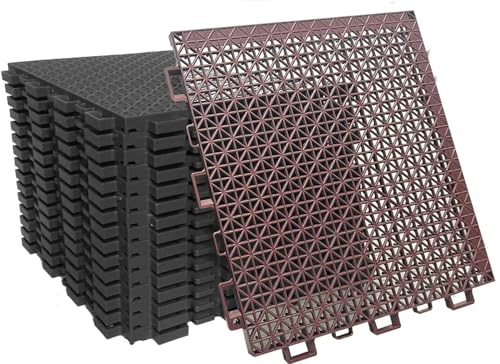 ジョイントマット60x60cm（16枚） すべりどめ 滑り止め サンドバッグ 水はけマット ベランダ 屋外 タイル 滑り止め フリーカット可能
