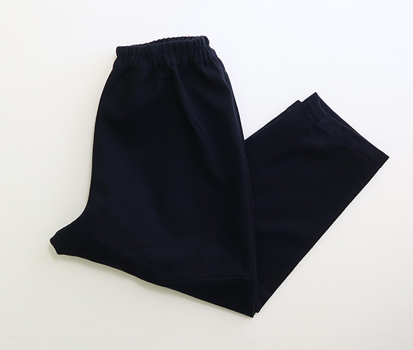 美品homspun/ホームスパン【定価3.1万】 ソフトフラノツータックパンツ homspun（ホームスパン） パンツ レディース パウダーフラノ ギャザー