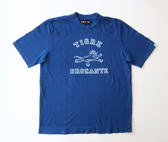 ティグルブロカンテ TIGRE BROCANTE 20/1天竺 ティグルブロカンテ 半袖Tシャツ BP-45-TPO-1-AI 2025SS 日本製 TIGRE BROCANTE ティグルブロカンテ カットソー メンズ