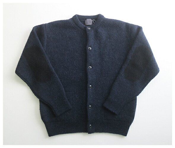 コムアーチ カーディガン comm.arch. メンズ Alpaca Wool Patched