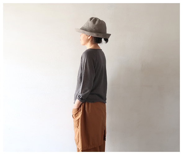 evam eva エヴァムエヴァ 帽子 レディース linen silk hat