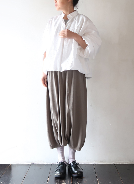 evam eva（エヴァムエヴァ） パンツ レディース cotton sarrouel pants