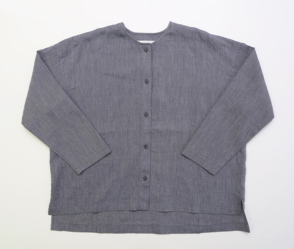evam eva（エヴァムエヴァ） シャツ レディース linen washi no collar
