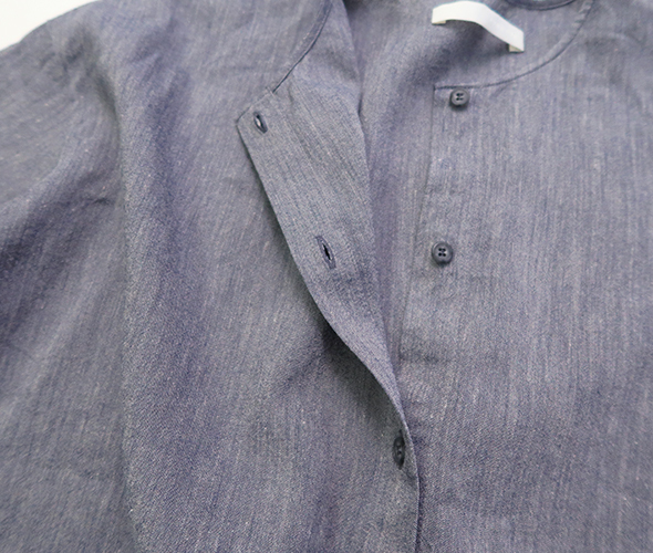 evam eva（エヴァムエヴァ） シャツ レディース linen washi no collar