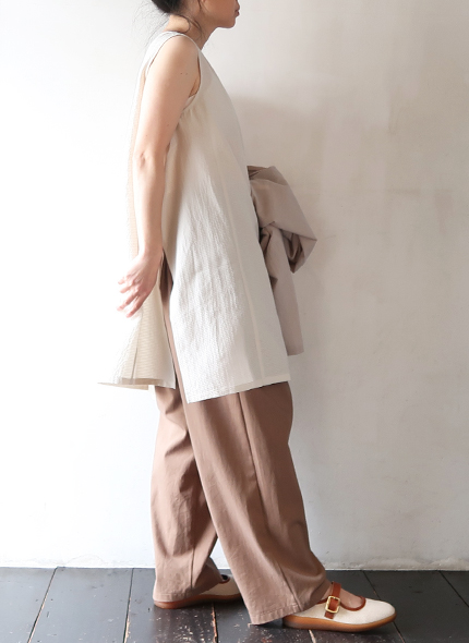 evam eva(エヴァムエヴァ) チュニック レディース pin check tunic evam eva(エヴァムエヴァ) チュニック レディース pin check tunic
