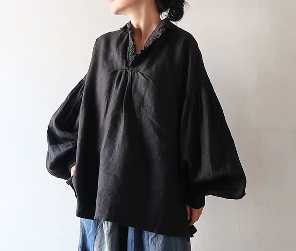 KAPITAL（キャピタル） シャツ レディース リネンキャンバス フリル