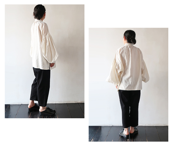 【KAPITAL】リネンキャンバス アミッシュピューリタンカラーシャツＳ KAPITAL】リネンキャンバス アミッシュピューリタンカラーシャツS