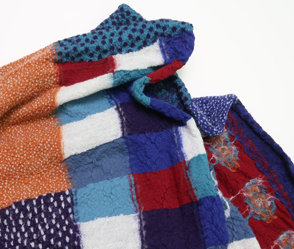 KAPITAL（キャピタル） マフラー メンズ レディース 縮絨ウール 村ギャ