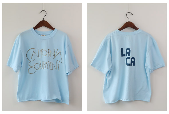 ザデイオンザビーチ Tシャツ THE DAY ON THE BEACH レディース Comfort Cutoff-T "Calf.Equipment" CHAMBRAY カットオフTシャツ TG-250546 メール便可 THE DAY ON THE BEACH -Comfort Cutoff-T 