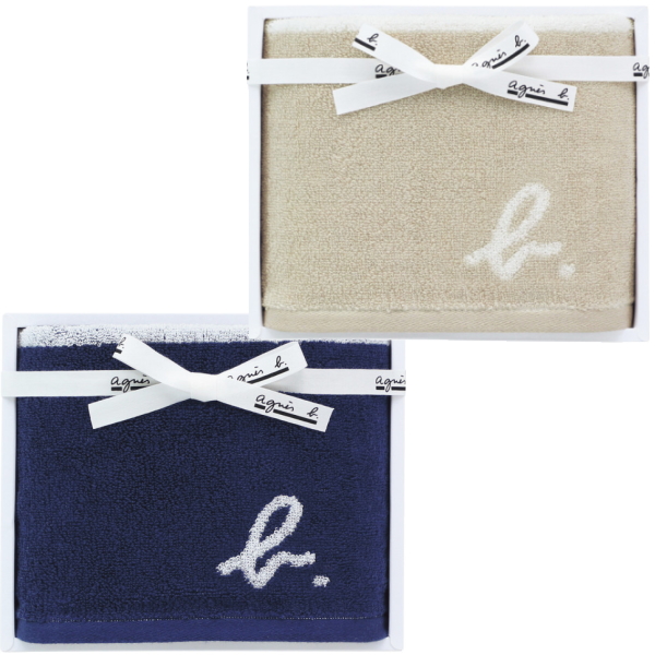agnes b.（アニエスベー） フェイス・ゲストタオルセット : ギフト