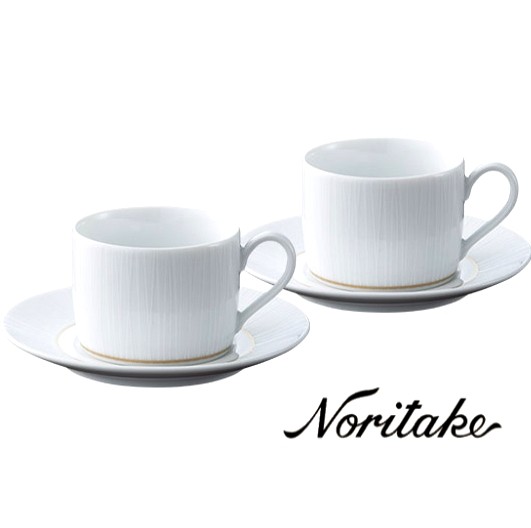 ノリタケ 【ノリタケ】≪リズモホワイト≫ ティー・コーヒー碗皿 ノリタケ 【ノリタケ】≪リズモホワイト≫ ティー・コーヒー碗皿