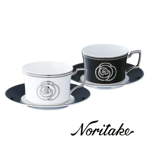 ノリタケ 【ノリタケ】≪フェアモント≫ ティー・コーヒー碗皿ペア