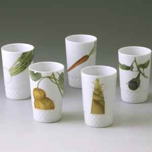 ノリタケ 【ノリタケ】≪京香旬彩≫ ミニタンブラーセット（絵変り5個