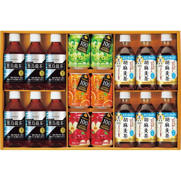 ■黒烏龍茶24本■胡麻麦茶24本　計48本セット サントリーフーズ 黒烏龍茶・胡麻麦茶アソート 350ml 1箱（24本