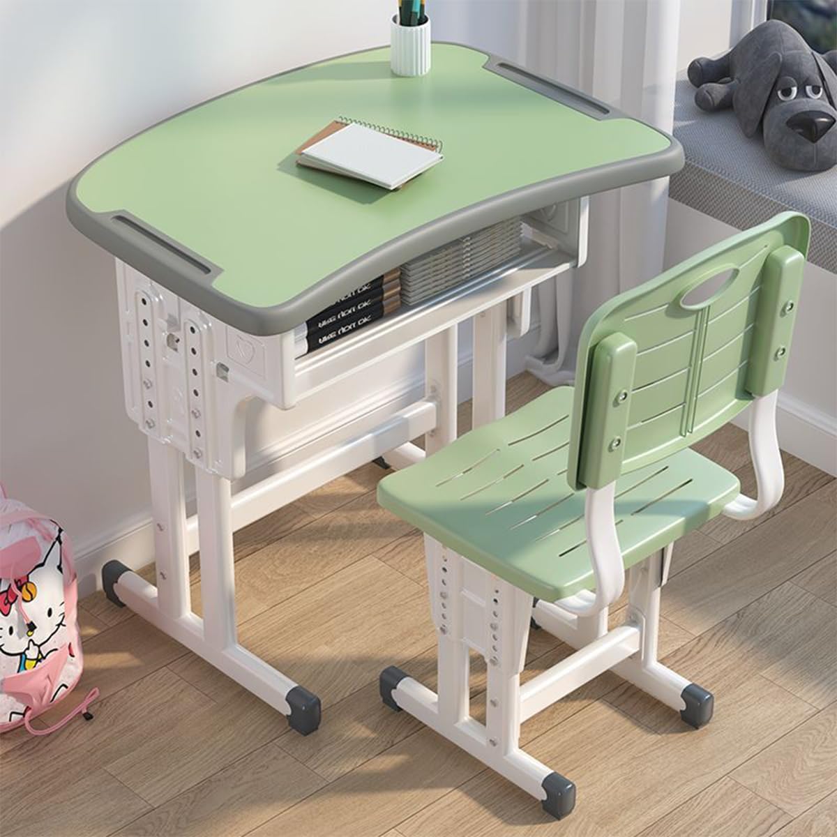 学習机セット学校の机高さ調整可能キッズデスクセット70*50cm