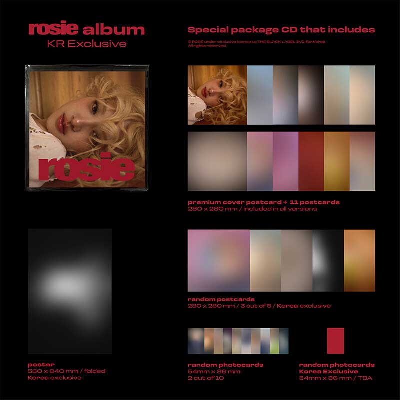 新品未開封　rose rosie 韓国限定盤　ロゼ　アルバム rosie 【初回生産限定盤】 : ROSE (BLACKPINK) | HMV&BOOKS
