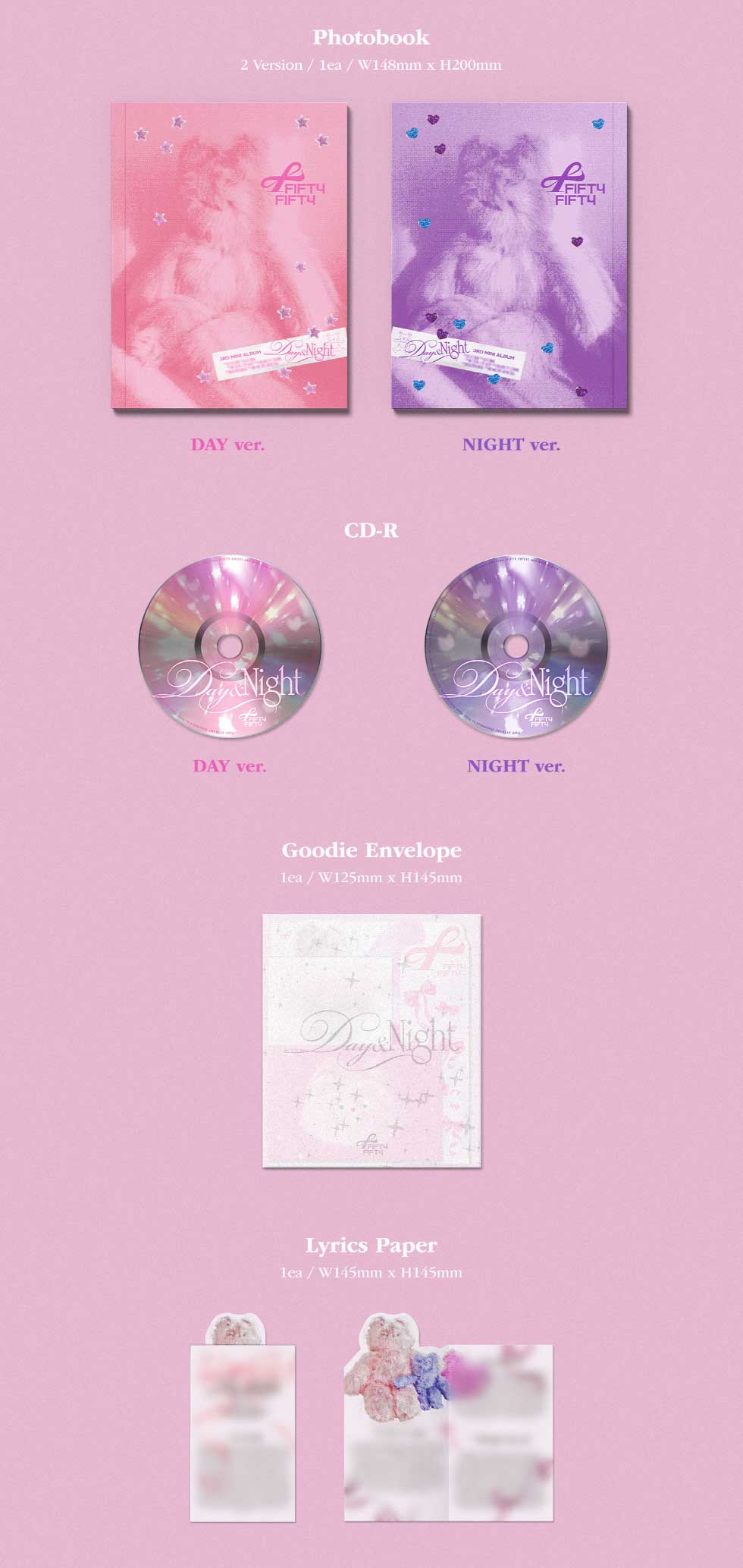 25/4/29 韓国発売】FIFTY FIFTY フィフティーフィフティー Day & Night