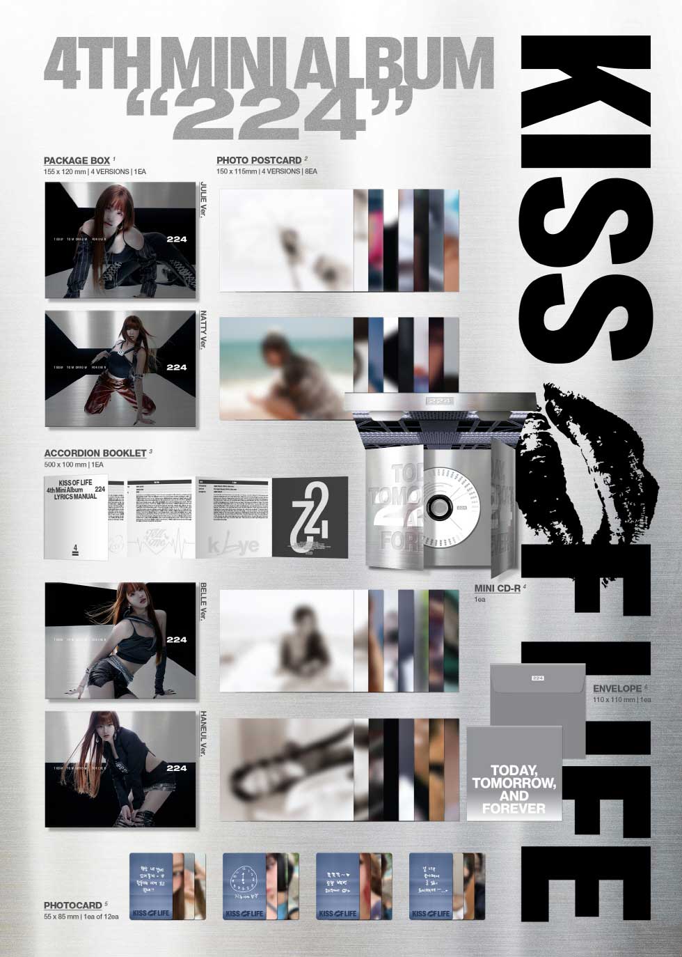 25/6/10 韓国発売】KISS OF LIFE キス オブ ライフ 4TH MINI ALBUM 224