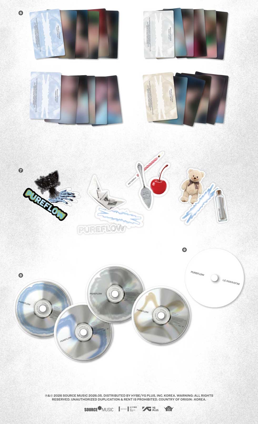 26/5/22 韓国発売】LE SSERAFIM ル セラフィム PUREFLOW pt.1 2集