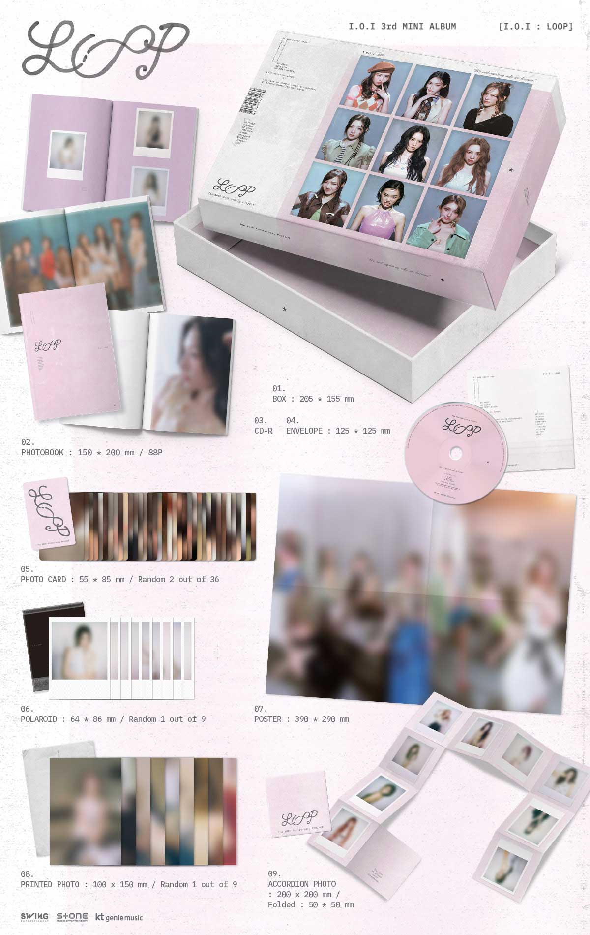 26/5/20 韓国発売】I.O.I アイオーアイ I.O.I LOOP ミニ 3集 アルバム