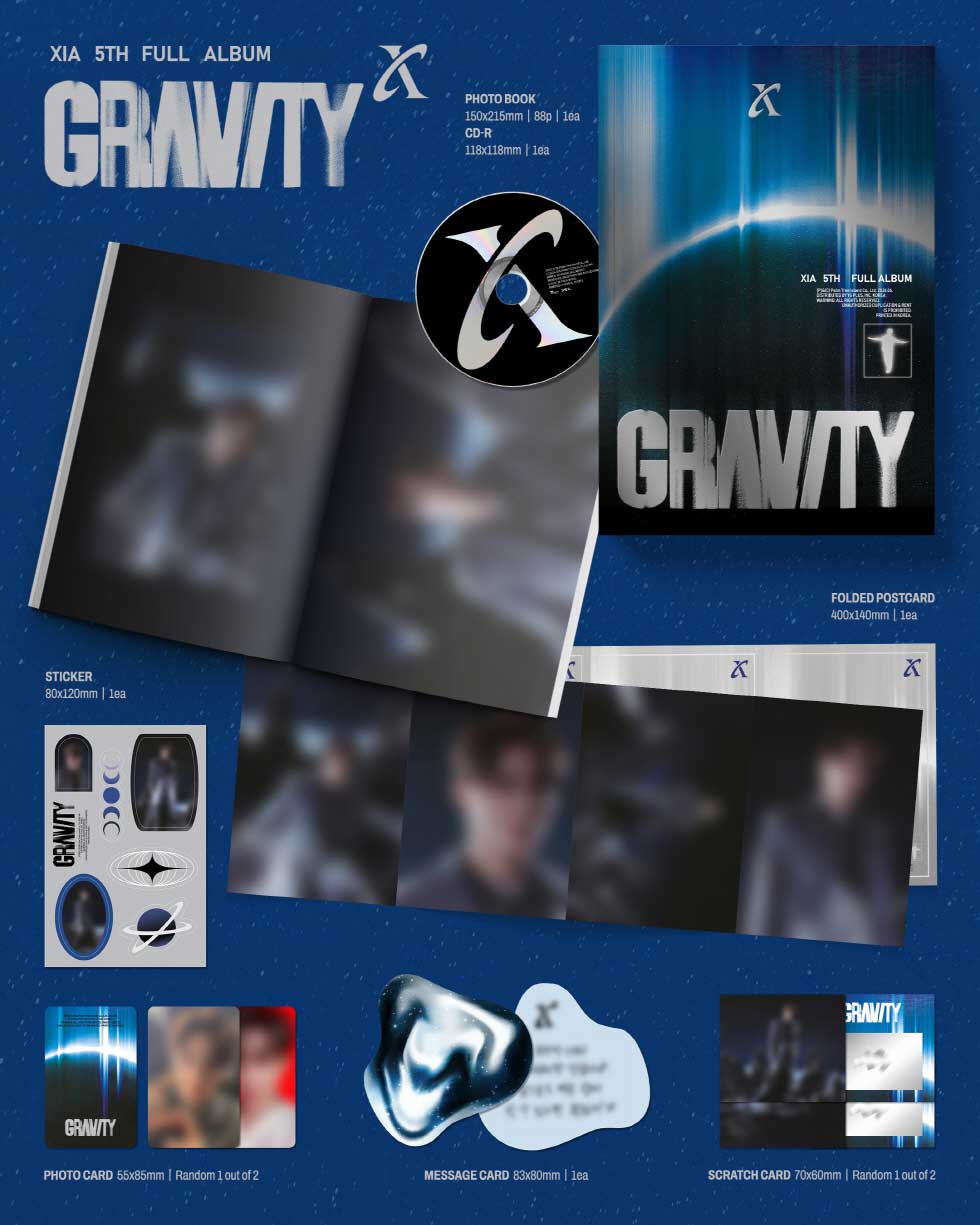 26/6/2 韓国発売】2種セット Kim Jun Su キム ジュンス GRAVITY 5集