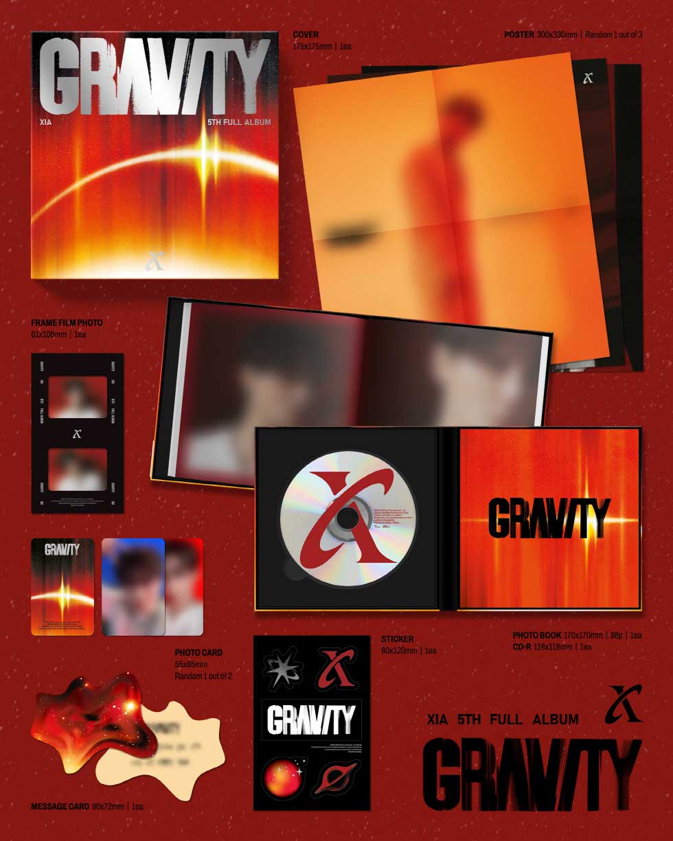26/6/2 韓国発売】2種セット Kim Jun Su キム ジュンス GRAVITY 5集
