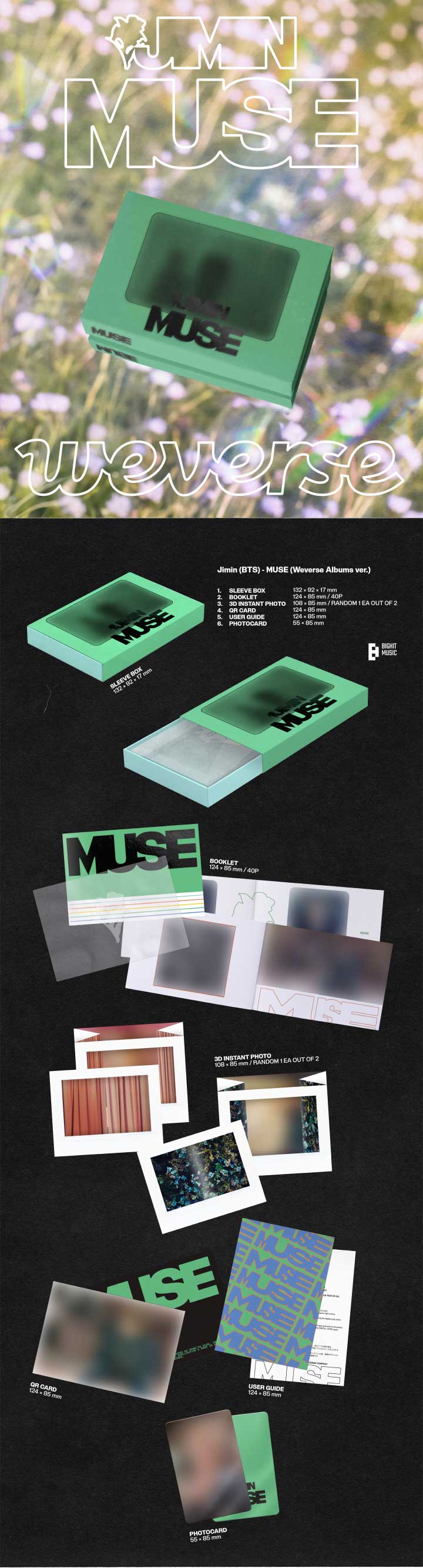 7/19 韓国発売】【3種セット】JIMIN ジミン MUSE 韓国版 BTS ビー 7/19 韓国発売】【3種セット】JIMIN ジミン MUSE 韓国版 BTS ビー
